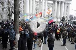 Киев: офис СКМ, «Альфа-банк» и Сбербанк России забросали